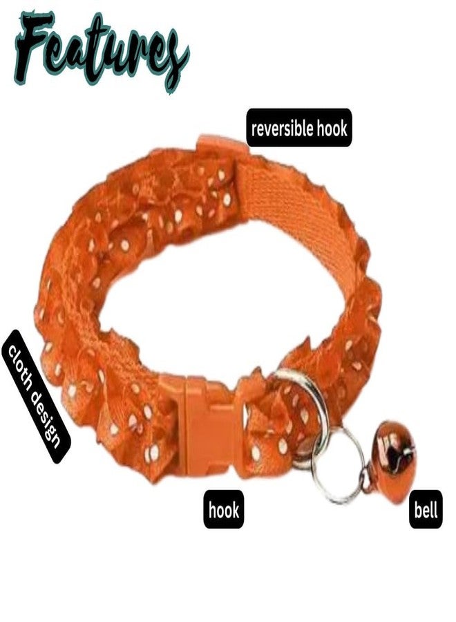 KittuPet سترة كيتوبيت للقطط الصغيرة مع حزام ومقود للمشي، مانعة للهروب وقابلة للتعديل (برتقالي) - Image 3